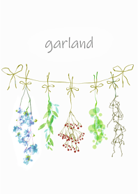 ドライフラワーガーランド・ナチュラル