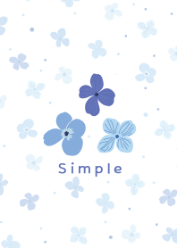 Small floral pattern [blue]