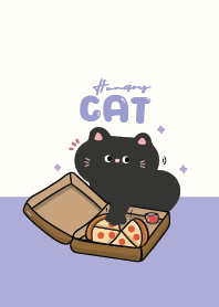 แมวดำน่ารัก สีม่วง :)