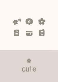 Cherry blossoms [Beige]