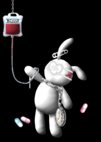 地雷系 病みの国のアリス 白ウサギ