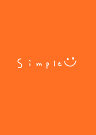 Orange. simple. Smile.