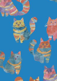 blue おしゃまな猫