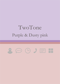 TwoTone -Purple & Dusty pink-