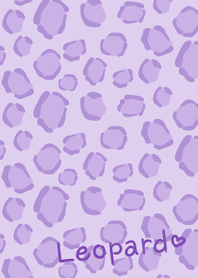 Leopard pattern -Purple-