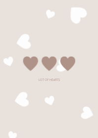 lot of hearts  #pink beige