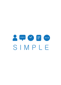 SIMPLE(white blue)V.6b