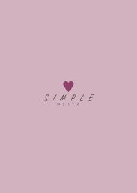 DUSKY-PINK BROWN SIMPLE HEART 23