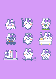 Purple ribbon rabbit theme2