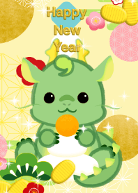 Happy New Year!(2024, Rice cake, dragon)