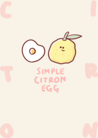 simple Citron fried egg beige