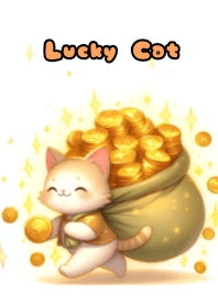 Lucky Cat and Gold Coins V.6
