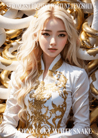 Golden Lucky White Snake 36