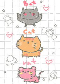 BAT CAT RAT