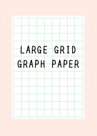 LARGE GREEN GRID GRAPH PAPER-LIGHT PINKj