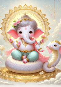 Ganesha and Snake 003