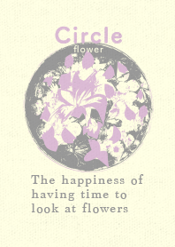 Circle flower Pale lilac