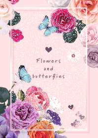 flowers and butterflies pink24_2