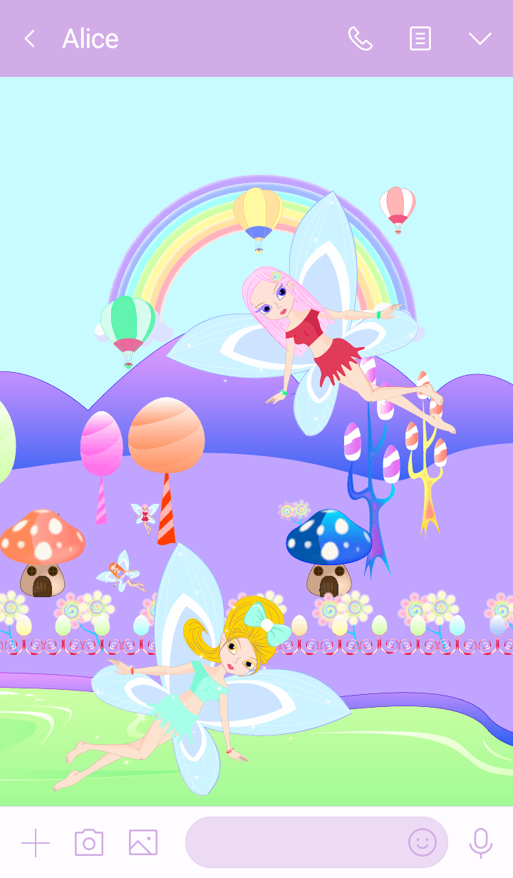 Fairyland - violet pastel