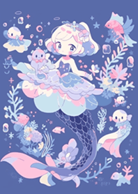 深海紫色美人魚