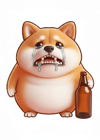 Drunk Shiba Inu Passed Out and Colla