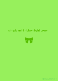simple mini ribbon light green