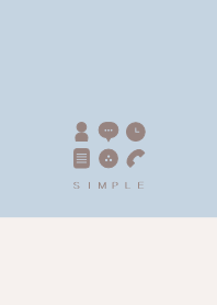 シンプル（beige blue)V.222