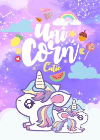 Unicorn Kawaii Love Cloud