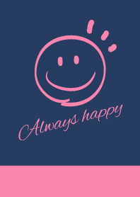Always happy -NAVY+PINK 2-