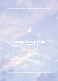 Crescent moon and stars79-Natural Style