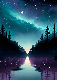 Beautiful starry night view#2825