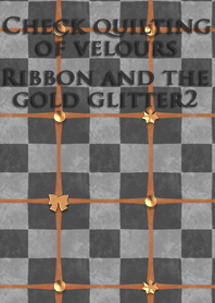 Check quilting of velours<Ribbon,g2>