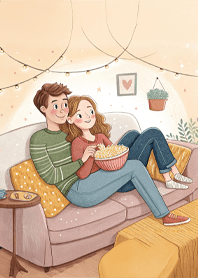 โซฟา ผ้าห่ม และความรัก