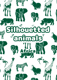 Silhouetted animals ~Africa~