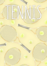 水彩風 テニスきせかえ ◆黄◆