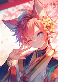 輝くキツネの男の子❤️