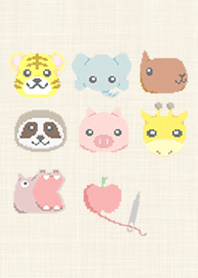 Cross stitch animal
