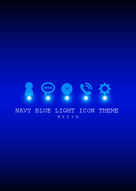 NAVY BLUE LIGHT ICON THEME -MEKYM-