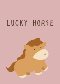 LUCKY HORSE THEME/DUSTY PINK