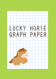 LUCKY HORSE GRAPH PAPER/RED/GREEN