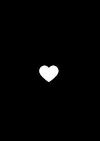 heart simple. black.