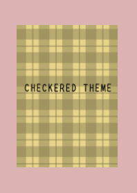 DUSTY YELLOW CHECKERED THEME-DUSTY PINK