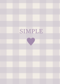 SIMPLE HEART:) check lavenderbeige
