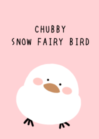 CHUBBY SNOW FAIRY BIRD/PINK