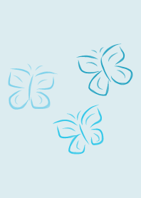 Pretty Butterfly Blue Summer of Love