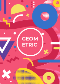 Geometric Flat French Rose