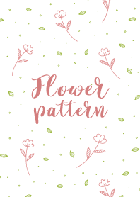 Hand drawn flower pattern