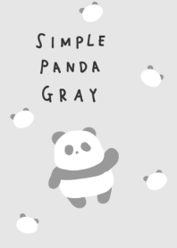 簡單的熊貓灰色