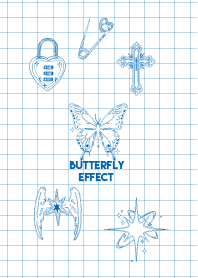 Butterfly Effect Blue Y2K