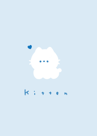 ゆるいねこ。青と水色